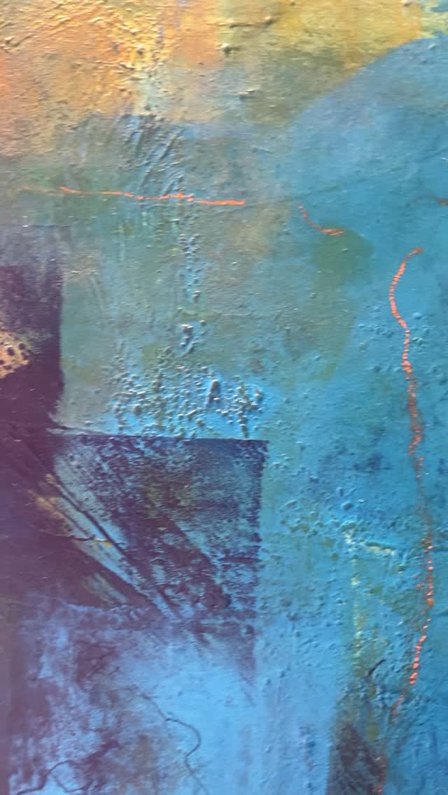 Colorful abstract work in progress